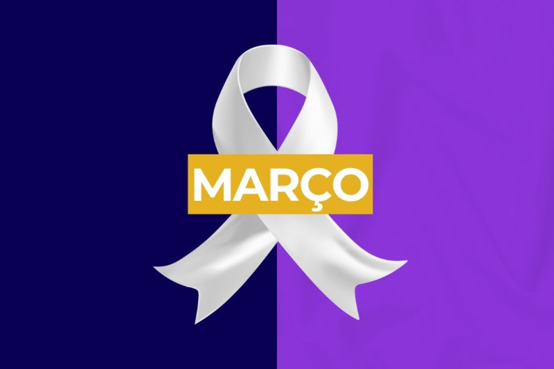 Imagem de Março Lilás e Azul Marinho